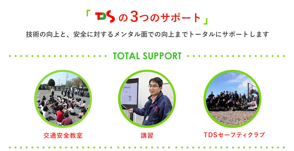 TDSの3つのサポート
