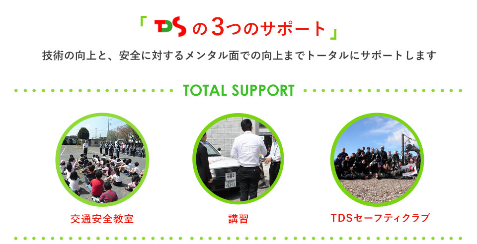 TDSの3つのサポート
