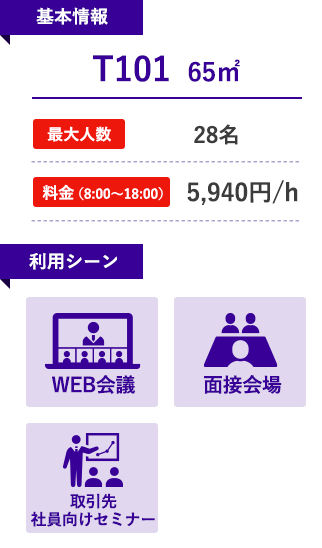 T101（防音付・多目的ルーム）65㎡
