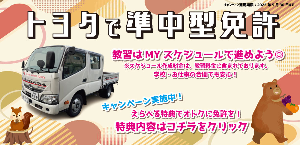 準中型キャンペーン