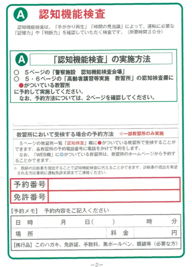 Ⓐの認知機能検査